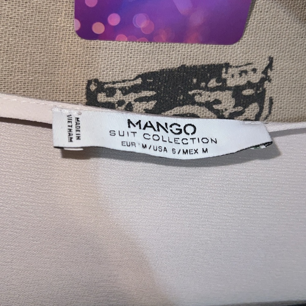 68- MANGO Suit Collection Sattin effect short dress Small - Picture 7 of 9